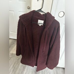 American Eagle oversized teddy sherpa jacket